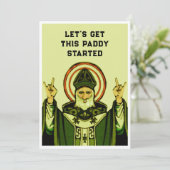 St. Patrick's Day Feest Uitnodigingen (Staand voorkant)