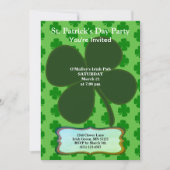 St. Patrick's Day-feest Vierbladige klaver & Patro Kaart (Voorkant)
