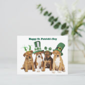 St. Patrick's Day  Feestdagenkaart (Staand voorkant)