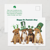 St. Patrick's Day  Feestdagenkaart (Voorkant / Achterkant)
