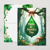 St. Patrick's Day Feestdagenkaart (Voorkant / Achterkant)
