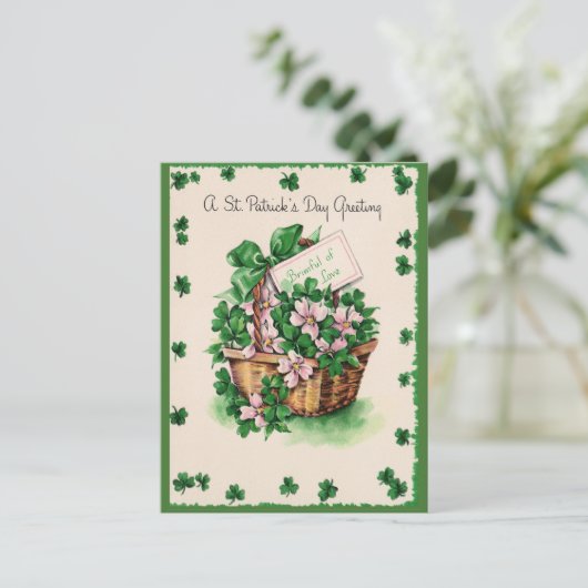  St. Patrick's Day Feestdagenkaart (Staand voorkant)