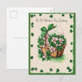 St. Patrick's Day Feestdagenkaart (Voorkant / Achterkant)