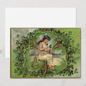  St. Patrick's Day Feestdagenkaart (Voorkant / Achterkant)