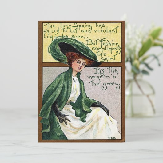 St. Patrick's Day Feestdagenkaart (Staand voorkant)