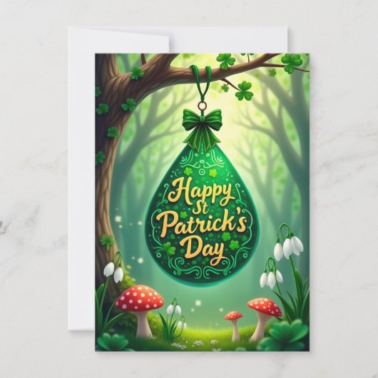 St. Patrick's Day Feestdagenkaart (Voorkant)