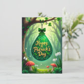 St. Patrick's Day Feestdagenkaart (Staand voorkant)