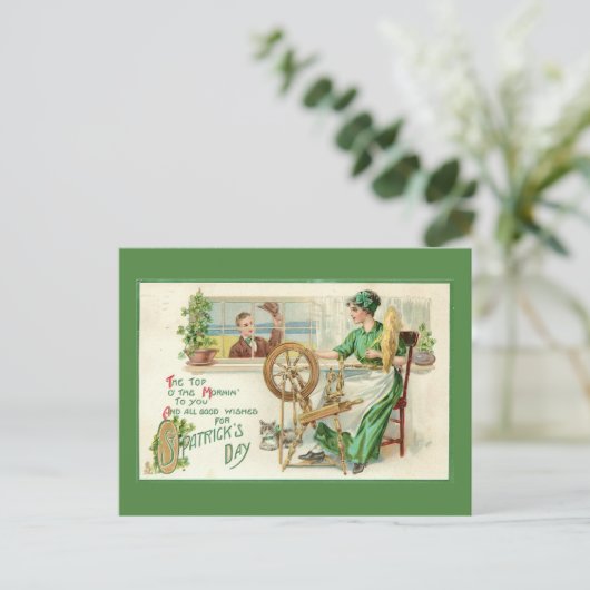 St. Patrick's Day Feestdagenkaart (Staand voorkant)