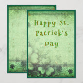 St Patrick's Day Feestdagenkaart (Voorkant / Achterkant)