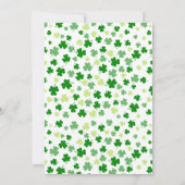 St. Patrick's Day Feestje Kaart (Achterkant)