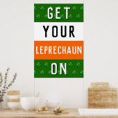 St. Patrick's Day-feestposter Poster (Keuken)