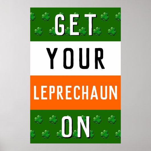 St. Patrick's Day-feestposter Poster (Voorkant)