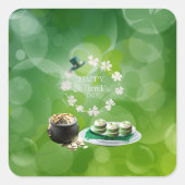 St. Patrick's Day-feeststickers Vierkante Sticker (Voorkant)