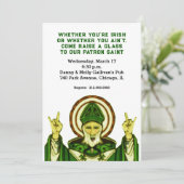 St. Patrick's Day-feestuitnodiging Kaart (Staand voorkant)