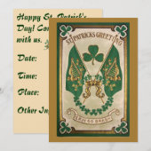 St. Patricks Day-feestuitnodiging Kaart (Voorkant / Achterkant)