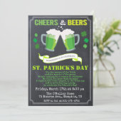 St. Patrick's Day-feestuitnodiging Kaart (Staand voorkant)