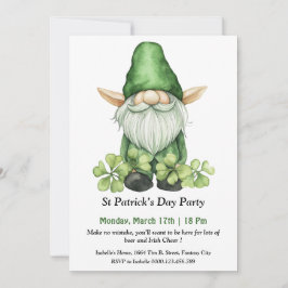St. Patrick's Day-feestuitnodiging Kaart