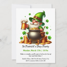 St. Patrick's Day-feestuitnodiging – Veel bier Kaart