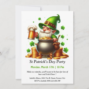 St. Patrick's Day-feestuitnodiging – Veel bier Kaart