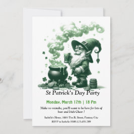 St. Patrick's Day-feestuitnodiging – Veel bier Kaart