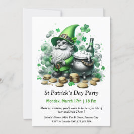 St. Patrick's Day-feestuitnodiging – Veel bier Kaart
