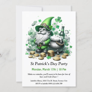 St. Patrick's Day-feestuitnodiging – Veel bier Kaart