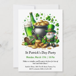 St. Patrick's Day-feestuitnodiging – Veel bier Kaart
