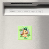 St. Patrick's Day Finse Spitz Magneet (Insitu (Vaatwasser))