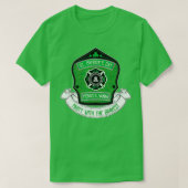 St Patricks Day Firefighter Pennsylvania Bravest T T-shirt (Design voorkant)