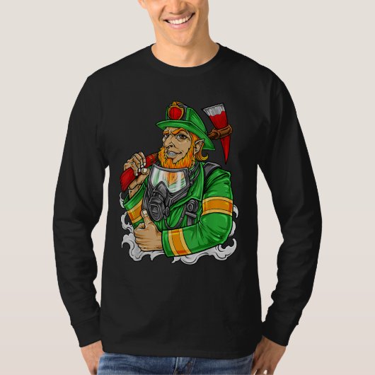 St. Patrick's Day Firefighter T-shirt (Voorkant)