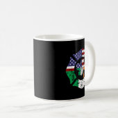 St Patrick's Day Fireman Gift Proud Firefighter Qu Koffiemok (Voorkant rechts)