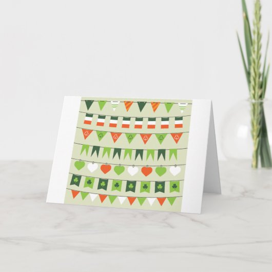 st patricks day flag kaart (Voorkant)