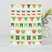 st patricks day flag kaart (Staand voorkant)