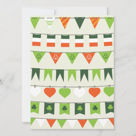 st patricks day flag kaart (Voorkant)