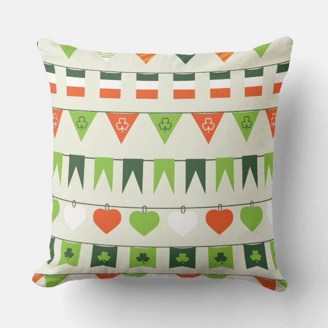 st patricks day flag kussen (Voorkant)