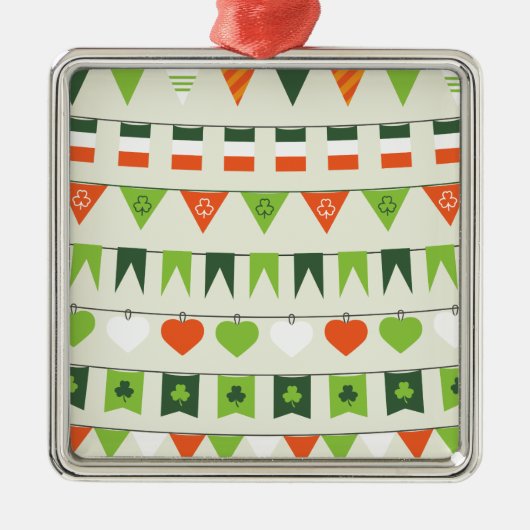st patricks day flag metalen ornament (Voorkant)