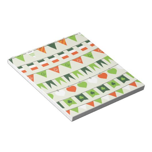 st patricks day flag notitieblok (Schuin)