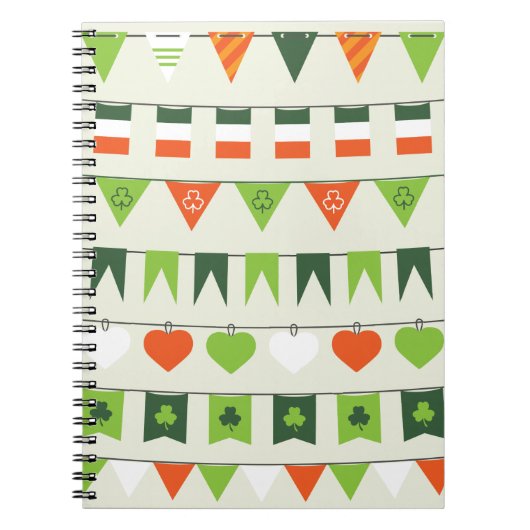 st patricks day flag notitieboek (Voorkant)