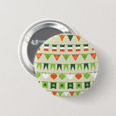 st patricks day flag ronde button 5,7 cm (Voorkant /achterkant)