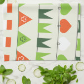 st patricks day flag theedoek (Gevouwen)