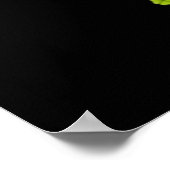 St Patrick's Day Flamingo Shamrock Heart Poster (Hoek)