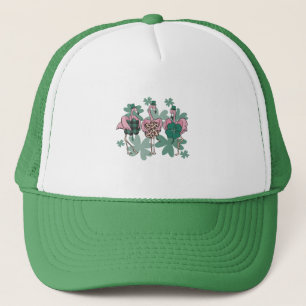 St Patricks Day Flamingo Trucker Pet