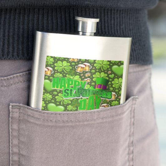 St. Patrick's Day Flask Flacon (Voorbeeld)