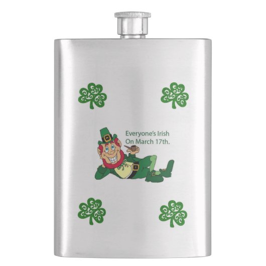 St. Patrick's Day Flask Flacon (Voorkant)