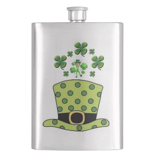 St. Patrick's Day Flask Flacon (Voorkant)