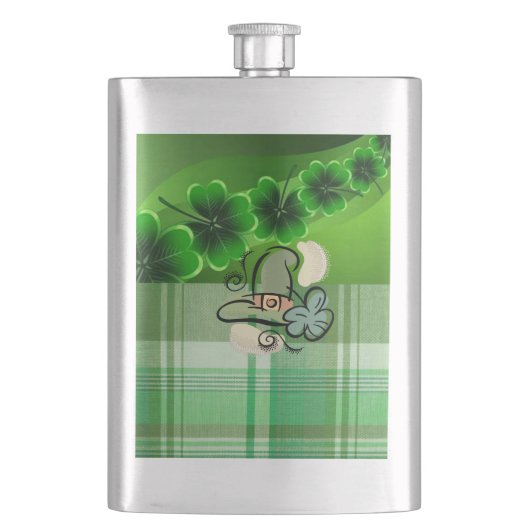 St. Patrick's Day Flask Flacon (Voorkant)