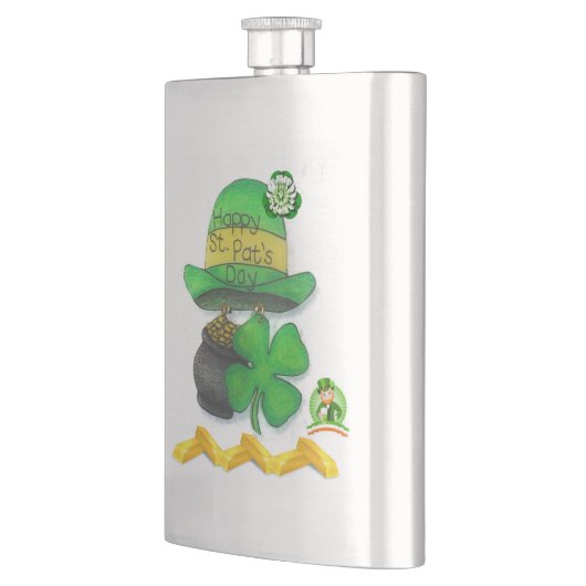 St. Patrick's Day Flask Flacon (Links)