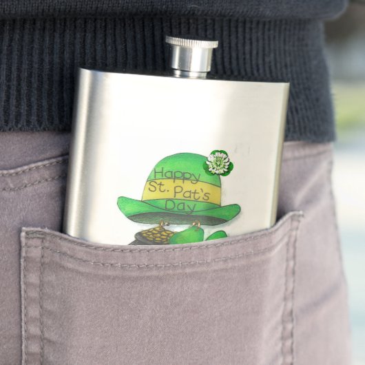 St. Patrick's Day Flask Flacon (Voorbeeld)