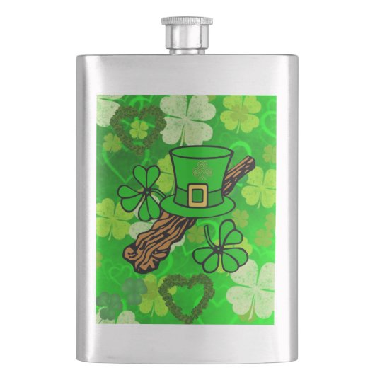St. Patrick's Day Flask Flacon (Voorkant)