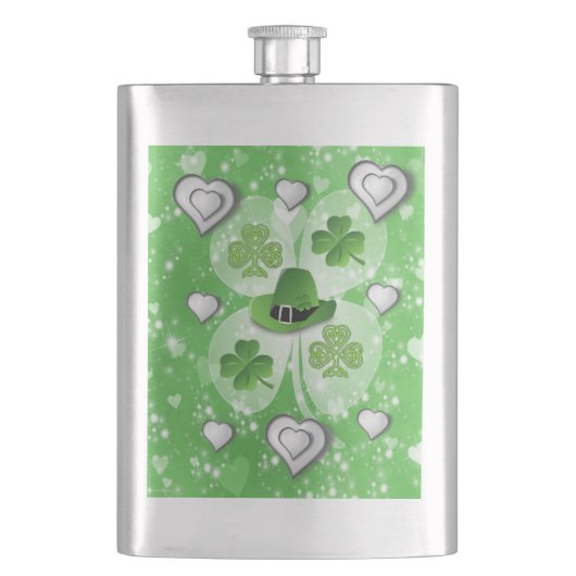 St. Patrick's Day Flask Flacon (Voorkant)